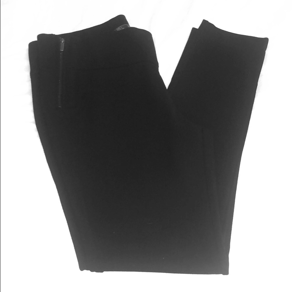TRAFALUC Skinny Crop Black Legging 2 Zipper (L)